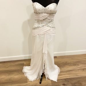 White Evening Dress